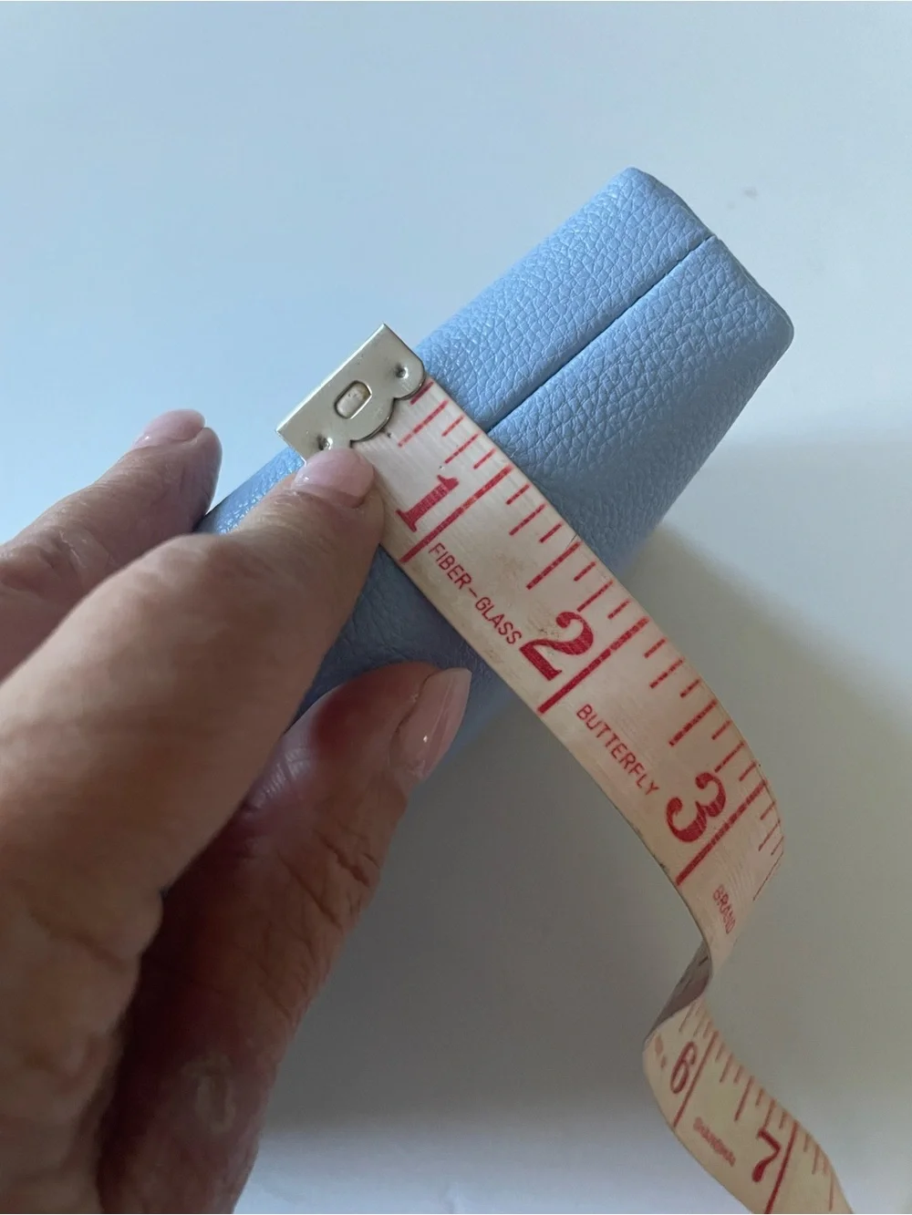 kate spade powder blue pebble leather wristlet